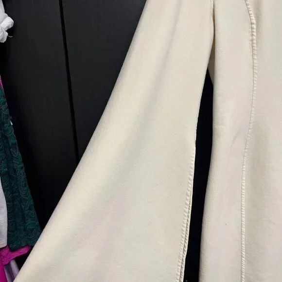 Michael Kors Collection Ivory Wool Bell-Sleeve Sheath Dress 10 Italy - Picture 8 of 11